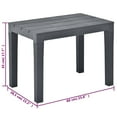 thumbnail image 4 of vidaXL Garden Benches 2 pcs Anthracite Plastic, 4 of 4