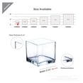 thumbnail image 2 of WGV Cube Glass Vase Bulk, Candle Holder, 3"x3"x3", Clear Floral Accent Container Planter Terrarium Storage for Wedding Party Ceremony Event Office Home Decor, 24 Pieces, 2 of 8