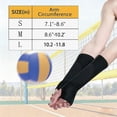 thumbnail image 4 of Manguitos acolchados para voleibol L LK SPORTS con orificio para el pulgar, negros, 4 of 5