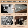 thumbnail image 5 of Rectangle Game Table, Board Game Table with Removable Table Top for 4–6 Players, Gaming and Dining Table with Solid Wood Legs, Non-Slip Play Mat, Rotating Cup Holders, Rustic Brown, 5 of 10