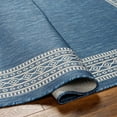 thumbnail image 4 of Hauteloom Aleli Living Room, Bedroom Patio Outdoor Area Rug - Contemporary - Muted Blue, Silverton, Light Blue - 18" Sample, 4 of 5