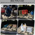 thumbnail image 3 of Xixirimido Horse White Roses Print Universal Car Trunk Mat, All Weather Trunk Protection Cargo Liner Stylish Vehicle Interior Accessories Durable Cargo Mat 29" x 39", 3 of 7