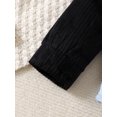 thumbnail image 6 of 2T Toddler Baby Boys Clothes Baby Boys Shirt 2-3T Toddler Boys Long Sleeve Lapel Shirt Black, 6 of 6