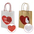 thumbnail image 3 of AOOOWER Gift Bags with Handle Party Kraft Bags Paper Texture for Candy Goodie Treats, 3 of 8