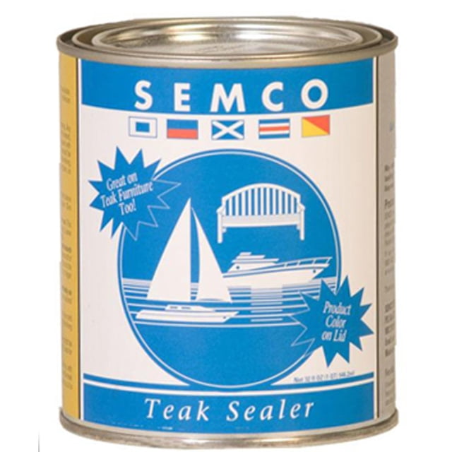 New Semco Teak Wood Natural Finish Sealant Protector Sealer (1 Gallon - Approx Coverage 200sqft)-Packaged & Shipped by FurnitureOutlet
