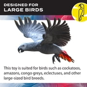 Caitec Featherland Paradise Knots N Blocks Multi-Color, Wood & Cotton Rope Bird Toy - Large