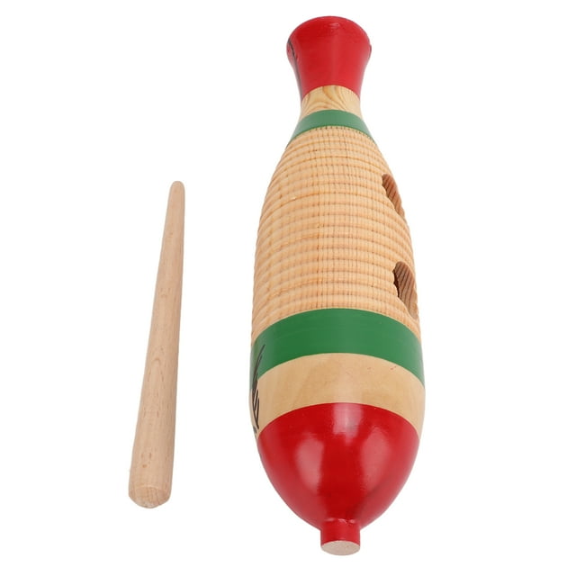 Fish Shaped Guiros, Comfortable Grip Wood Guiro Cute Appearance Percussion Toy With Stick For Hearing Development For Movement Training