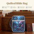 thumbnail image 6 of ZUXONGSY Skull Rose Print Bible Case for Women Quilted Bible Bag Multifunctional Journal Case with Pen Slots Scripture Bag for Daily Use, 6 of 7