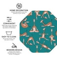 thumbnail image 4 of Disketp Giraffes Doing Various Yoga Funny Coasters,6 Pcs Leather Coasters With Holder, Perfect Housewarming Hostess Gifts,Protect Furniture From Water Marks Scratch And Damage, 4 of 9