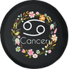 Cancer Horoscope Flowers Adventure Offroad 4x4 Jeep Spare Tire Cover fits Jeep RV & More 28 Inch