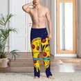 thumbnail image 4 of KLL Mens Pajama Pants for Men,Mens Lounge Pants,Funny Gifts for Men,Men's Pajama Bottoms PLANETA EN FORMA DE PIZZA -Small, 4 of 5