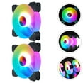thumbnail image 6 of Worgeous 4 pcs  Case Fans 14CM Desktop Computer RGB Fans Computer Cooling Fans Lighting Fan, 6 of 8