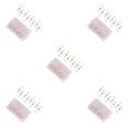 thumbnail image 1 of Seitruly 60 Pieces Transparent Rose Gold Push Wall Studs Flat-headed Calendar Map Photo Projects Office Craft Pin Tacks Home Type2 NO2, 1 of 6