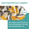 thumbnail image 4 of Stretch wingback Side Chair slipcover Printed, armless wingback Chair Cover with Elastic Bottom Sloping Armchair Covers Removable Washable Armchair Covers-AH-1 Pcs, 4 of 8