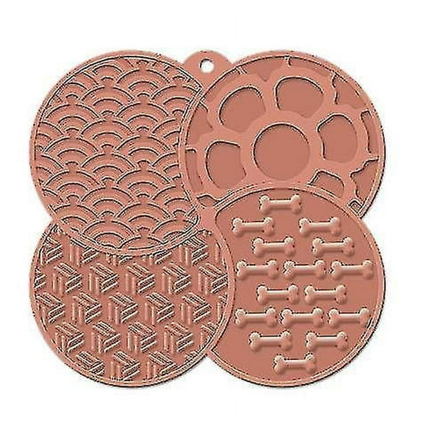 Alfombrilla para lamer para perros, comedero lento, alfombrillas de alimentación para mascotas, antideslizantes para gatos, para bañar a perros, acicalarlos y entrenarlos para el cuidado de las garras