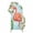 Pink, Green, Blue, variant on Summer Flamingos Arch Backdrop Cover 5FT, Tropical Botanical Spring Floral Spandex Fitted Stretchy Arch Stand Covers, Round Top Chiara Backdrop Cover for Wedding Party Birthday Baby Shower