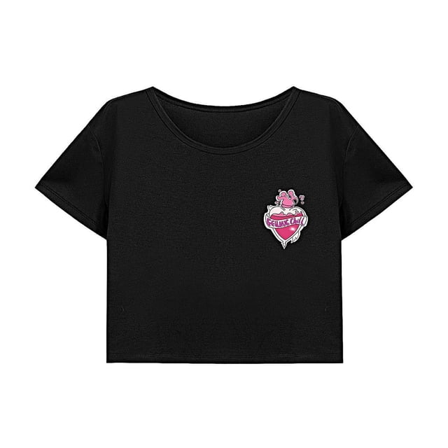 Top corto informal para mujer, ropa deportiva de verano, Top de manga corta para playa, trabajo, calle S