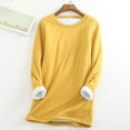 thumbnail image 2 of ZJXFGS Womens Thermal Underwear,Cold Weather Clothes for Women,Thermal Clothes for Women,Wool Base Layer Women,Thermal Wear for Women Yellow 3XL, 2 of 5