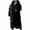 Black-Coat, variant on Qetyuw Women's Long Puffer Coat Winter Warm Full Zip Up Open Front Hooded Coats Long Sleeve Casual Chunky Outwear