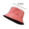 thumbnail image 6 of D-GROEE Bucket Hat Bulk for Women Men Multicolor Sun Hat Packable Faux Leather Double-sided Fishing Hats Travel Hat Summer Bucket Hat, 6 of 8