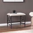 thumbnail image 3 of SEI Furniture Trenlon Fabric Upholstered Bench in Black/White, 3 of 3