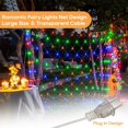 thumbnail image 4 of 4.9ft x 4.9ft Christmas Net Lights 96 LED 8 Modes Fairy String Lights Waterproof Bush Mesh Lights for Wedding  Party  Decorations, 4 of 8