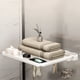 thumbnail image 5 of Xihbxyly Toallero de Baño, Organizador Plegable de Pared, Gran Capacidad, Diseño de Gancho Que Ahorra Espacio, Versátil para Baño, Cocina y Dormitorio, Beige/Gris, 40 X 31,5 Cm, 5 of 6