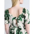 thumbnail image 3 of Time and Tru Women's Cotton Tie Back Midi Dress, Sizes XS-XXXL, 3 of 4