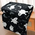 thumbnail image 6 of Cute Halloween Ghost Bat Blanket, Spooky Halloween Blankets and Throws, Halloween Fleece Throw Blanket, Halloween Throws Gifts for Kids, Black, 50" x 60", 6 of 6