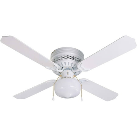 Litex Industries Celeste Hugger 42" Hugger Ceiling Fa, White Finish, Single-Light Kit with 4 Blades