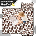thumbnail image 4 of Brown Footballs Repeat Pattern Toddler Nap Mats for Kids Preschool,Sleeping Mat Bag or Kids,Toddler Sleeping Bag,Toddler Nap Mat or Daycare, 4 of 6