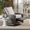 thumbnail image 3 of Safavieh Landon Outdoor Coastal Aluminum Recliner Chair, Gray Brown/Light Gray, 3 of 12