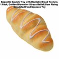 thumbnail image 3 of Baguette Squishy Toy with Bread Texture, 1 Pack, Golden Brown, for Relaxation, Slow Rising Simulated Squeeze Toy, 3 of 3