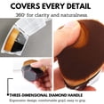 thumbnail image 3 of Triangle Powder Puffs , Makeup Sponge & Kabuki Foundation Brush for Face Makeup) ,Soft Cosmetic Powder Puff,Makeup Sponge Tools for Dry Powder/Liquid Foundation (Black), 3 of 5