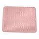 thumbnail image 1 of Tapete escurridor de platos plegable de silicona de grado alimenticio, antideslizante, rectangular, para mesa de cocina Rosa, 1 of 9