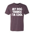 thumbnail image 2 of My Dog Thinks I'm Cool Funny Dog Lover Dog Lover Mens Premium Tri Blend T-Shirt, Vintage Purple, Medium, 2 of 3