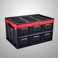 thumbnail image 3 of Guyelim Plastic Storage Box Car Trunk Foldable Organizer 30L Car Trunk Storage Box Car Storage Box Plastic Multifunctional SUV Storage Box (Black), 3 of 10