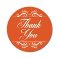 thumbnail image 1 of Darling Souvenir Round 1.6 Inches Swirl Border Thank You Orange Stickers Non Customized Gift-45 Pcs, 1 of 4