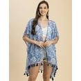 thumbnail image 5 of Moomaya Kimono Sleeves V Neck Regular Shrug - Women's Casual Printed Shrug, 5 of 9