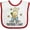 White and Red, variant on Inktastic My 1st Mothers Day Boys Boys Baby Bib