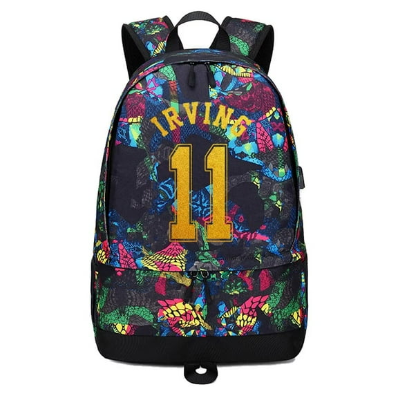 Basketball Player 11 Ball Storage Backpack Sports Equipment Depositary Multifunctional Bag For Men Women (Red - 1)