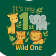 thumbnail image 4 of Inktastic First Birthday Safari Jungle Animals Boys or Girls Baby Bib, 4 of 4
