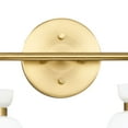 thumbnail image 3 of Lexie Collection Four-Light Brushed Gold Contemporary Vanity Light, 3 of 12