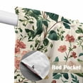 thumbnail image 4 of Swag Valance Curtains for Windows, Botanical Print Light Filtering Kitchen Curtains with Rod Pocket, Vintage Plants Herbs Fruit Flower Window Treatment Valances for Living Room, 28x36 - 2 PCS, 4 of 9
