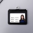 thumbnail image 4 of GENEMA Leather ID Badge Holder with Clear ID Window Credit Card Slot Detachable Neck Lanyards for Women Men, 4 of 10