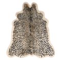 thumbnail image 1 of 100x94cm Leopard Print Pattern Carpet Imitation Faux Plush Carpet Rug Home Bedroom, 1 of 5
