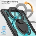 thumbnail image 4 of for Samsung Galaxy Tab S11 Ultra Case 14.6 inch, 360 Rotating Shockproof Cover with Stand, Handle, Shoulder Strap (SM-X930/X936B), Sky Blue Panel, 4 of 7