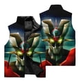 thumbnail image 3 of Chaqueta sin mangas para hombre Mazinger Z, chaleco con patrón 3D Mecha, chaqueta deportiva para caminar por la calle al aire libre para otoño e invierno, 3 of 5