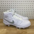 thumbnail image 2 of Sizes 7-16 N I-K-E Jo r-dan 1 Mid TD Football Cleats White Grey Fog FJ6805-101 NEW, 2 of 6