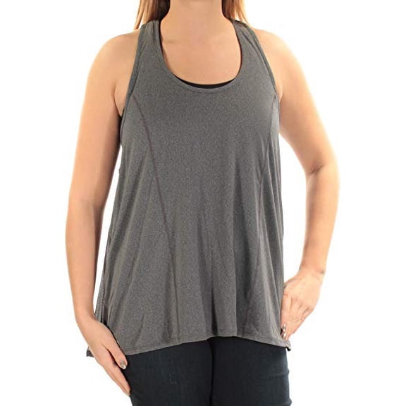 Ideology Womens Mesh Racerback Swing Tank Top